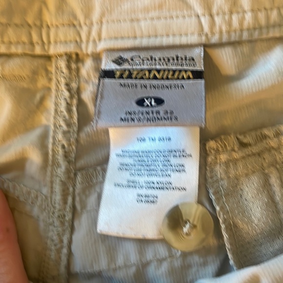 Mens Columbia Titanium Omni shade convertible active pants - Picture 1 of 7